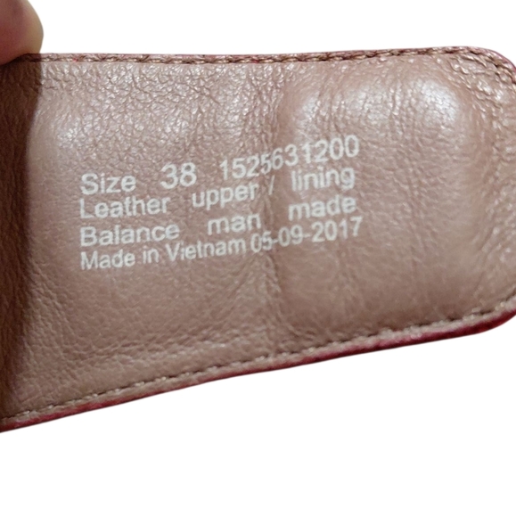 Dansko Vienna Red Double Strap Comfort Sandal Slide Size 8 - Picture 7 of 10